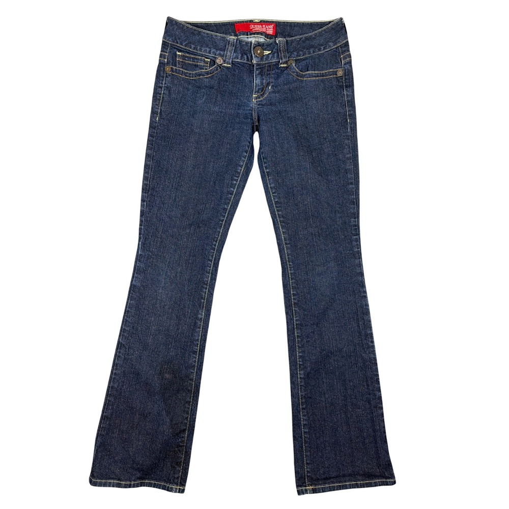 Guess Daredevil Low Rise Bootcut Jeans Dark Wash Stretch Denim C8187 RG 29